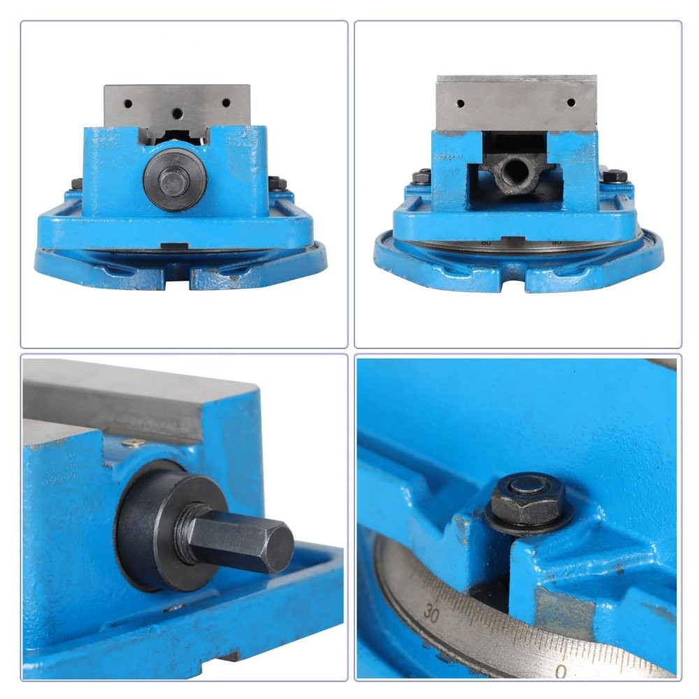 Precision 4'' Lockdown Vise CNC Milling Machine Bench Clamp With 360 Swivel Base