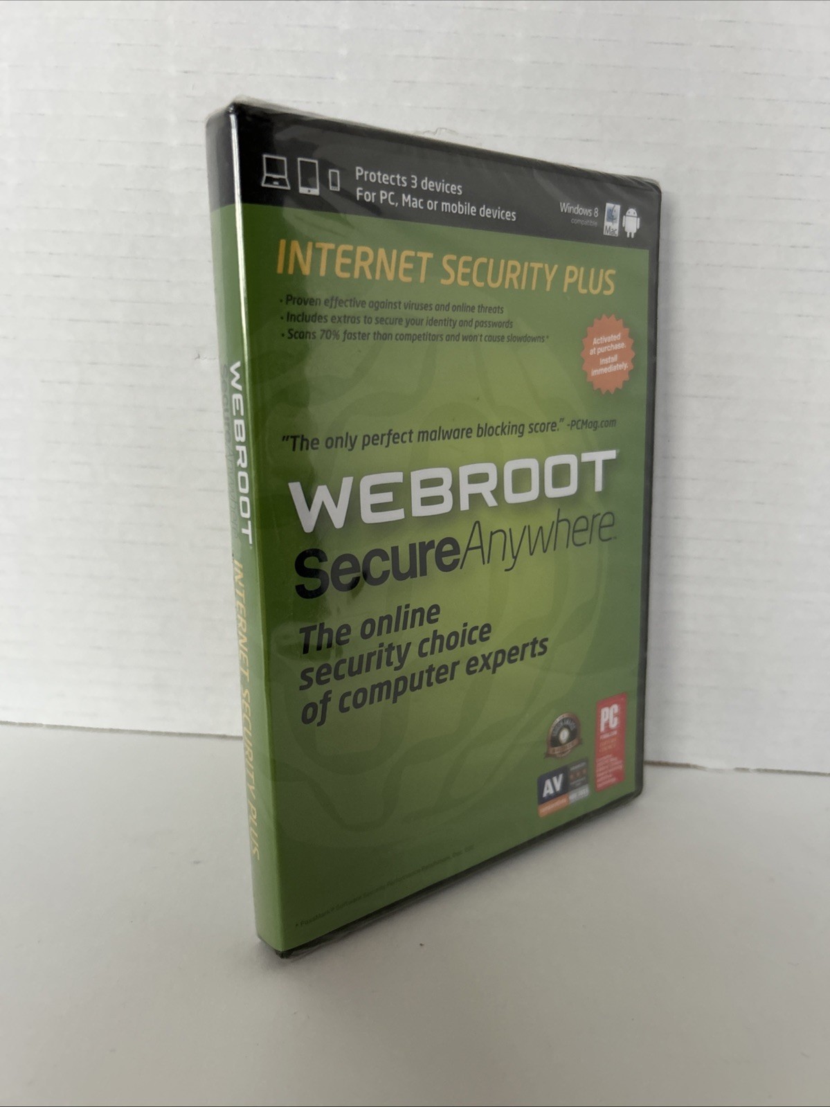 WEBROOT SecureAnywhere Internet Security Plus (DVD, 2012) 13DVDS2US NEW IN BOX