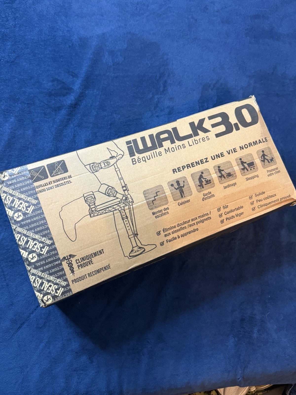 iWALK Free 3.0 Hands Free Crutch Pain Free Knee Crutch Alternative to Crutches