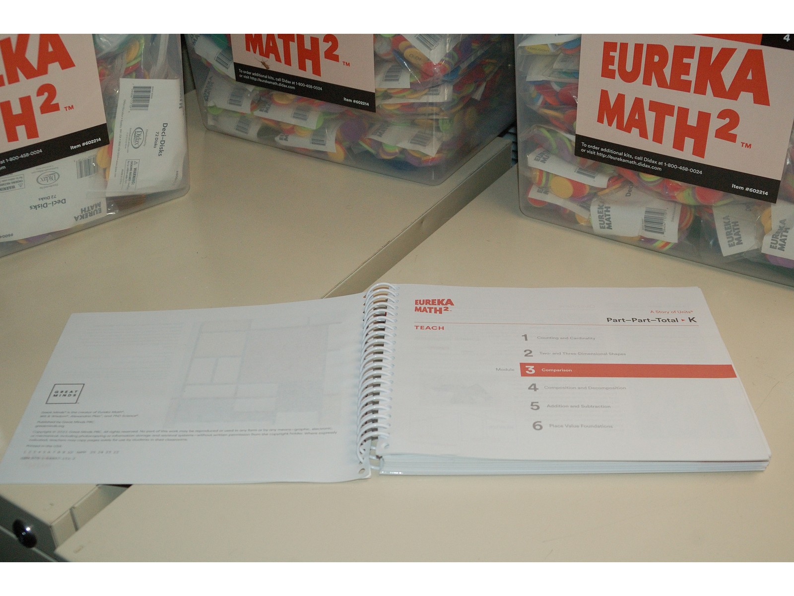 Eureka Math² Squared Kindergarten Module 3 Teacher Book - Weight: 29 oz.