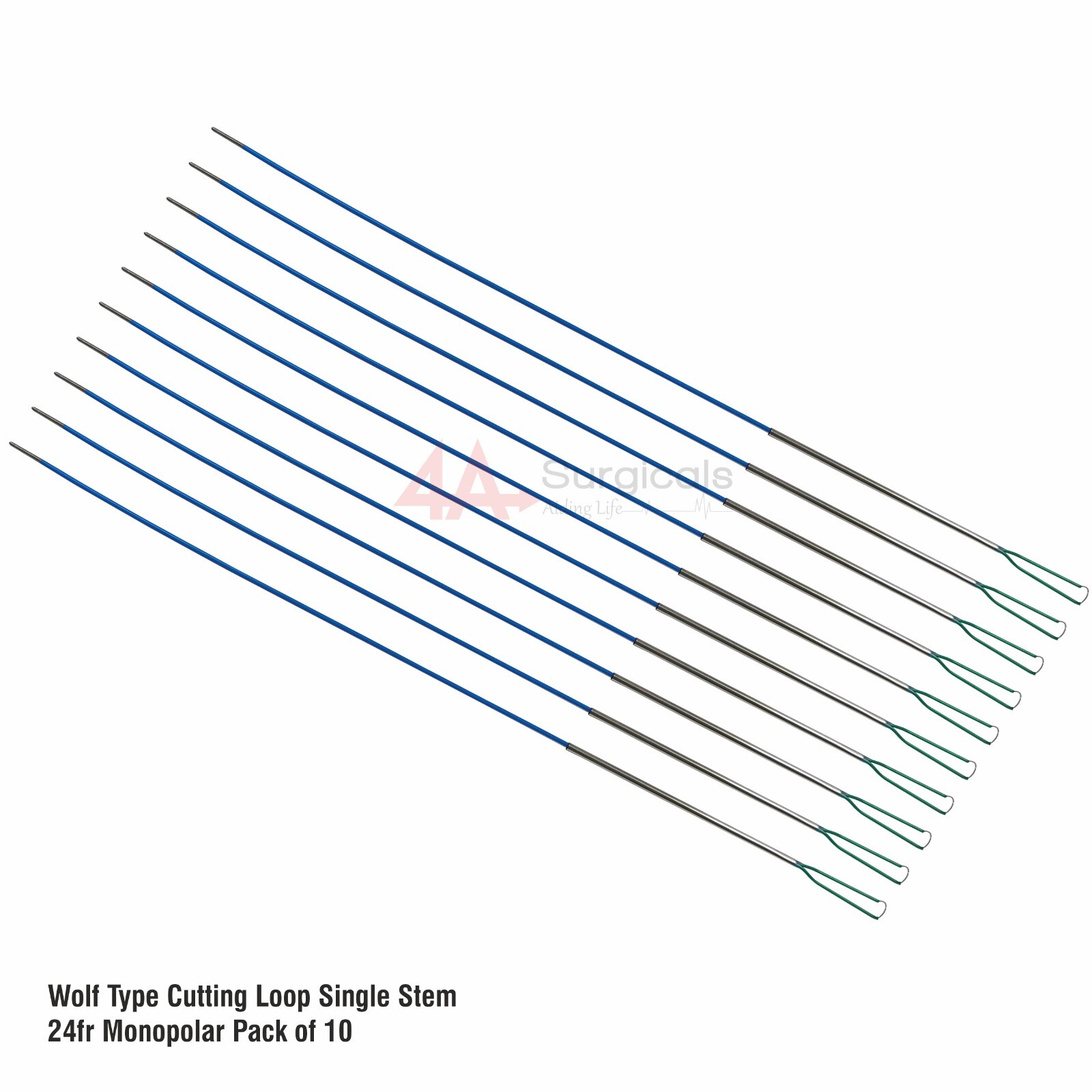 4A WOLF TYPE CUTTING LOOP SINGLE STEM 24Fr MONOPOLAR PACK OF 10