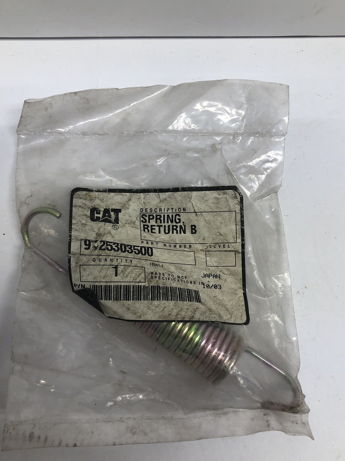 Cat Mcf 9125303500 Spring, Return B