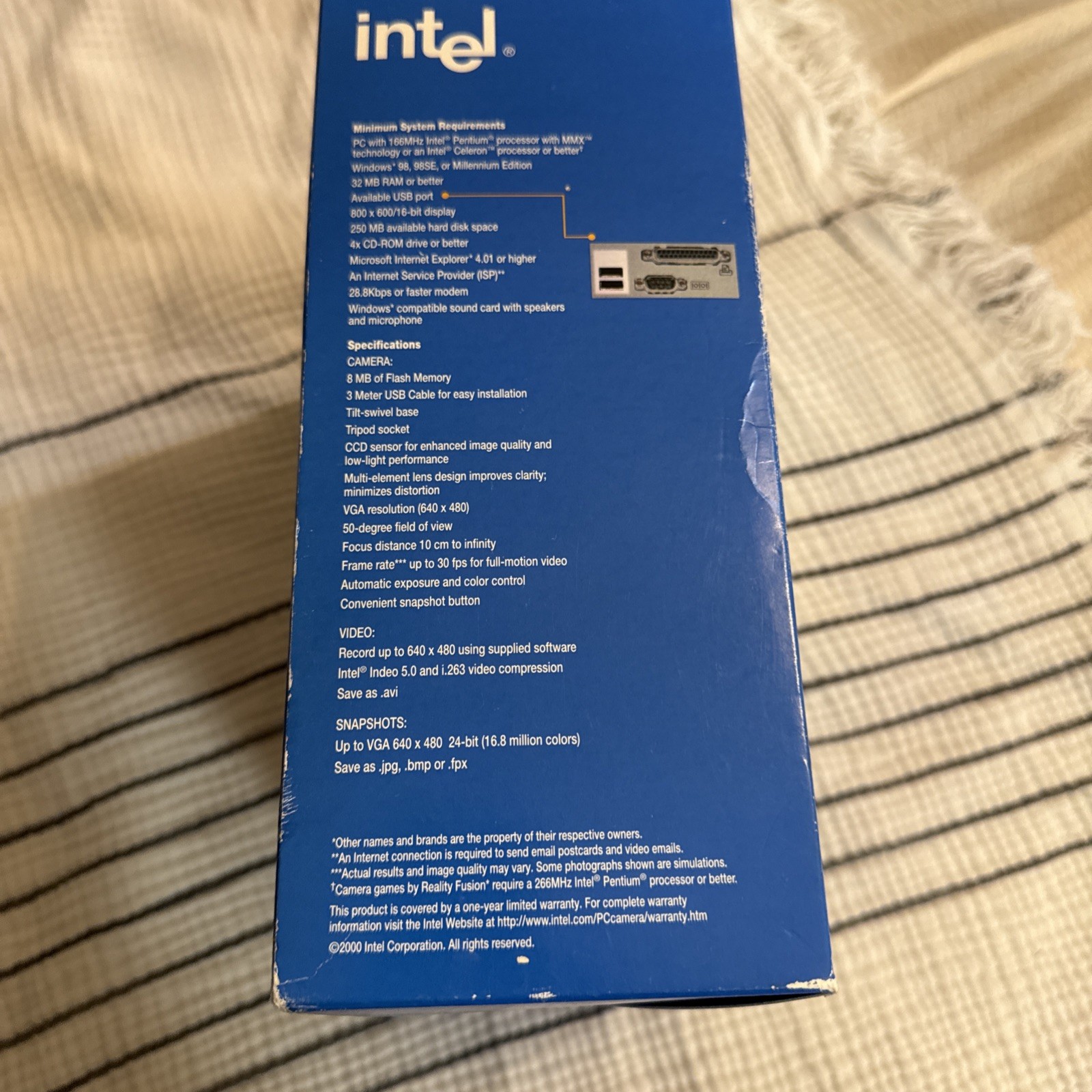 Vintage Intel Pocket PC Digital Camera CS630 Webcam