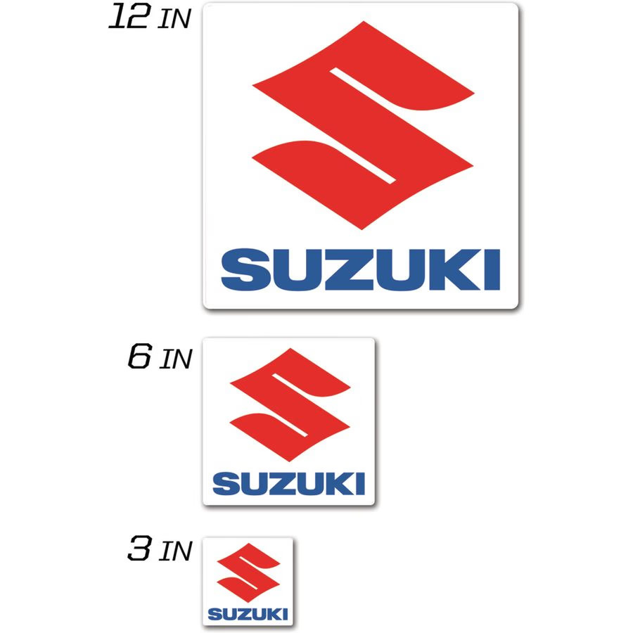D'COR Visuals Suzuki Square Icon Decal - 3" 40-40-108