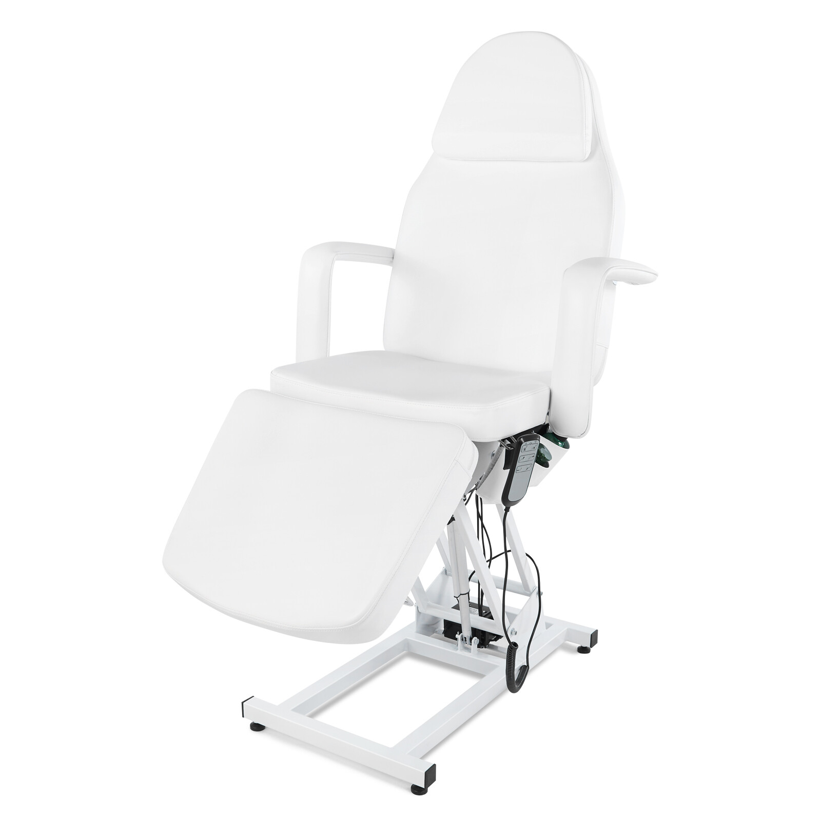 White Heavy Duty Pro Electric Facial Table Massage Beauty Bed 3-Motors w/ Remote
