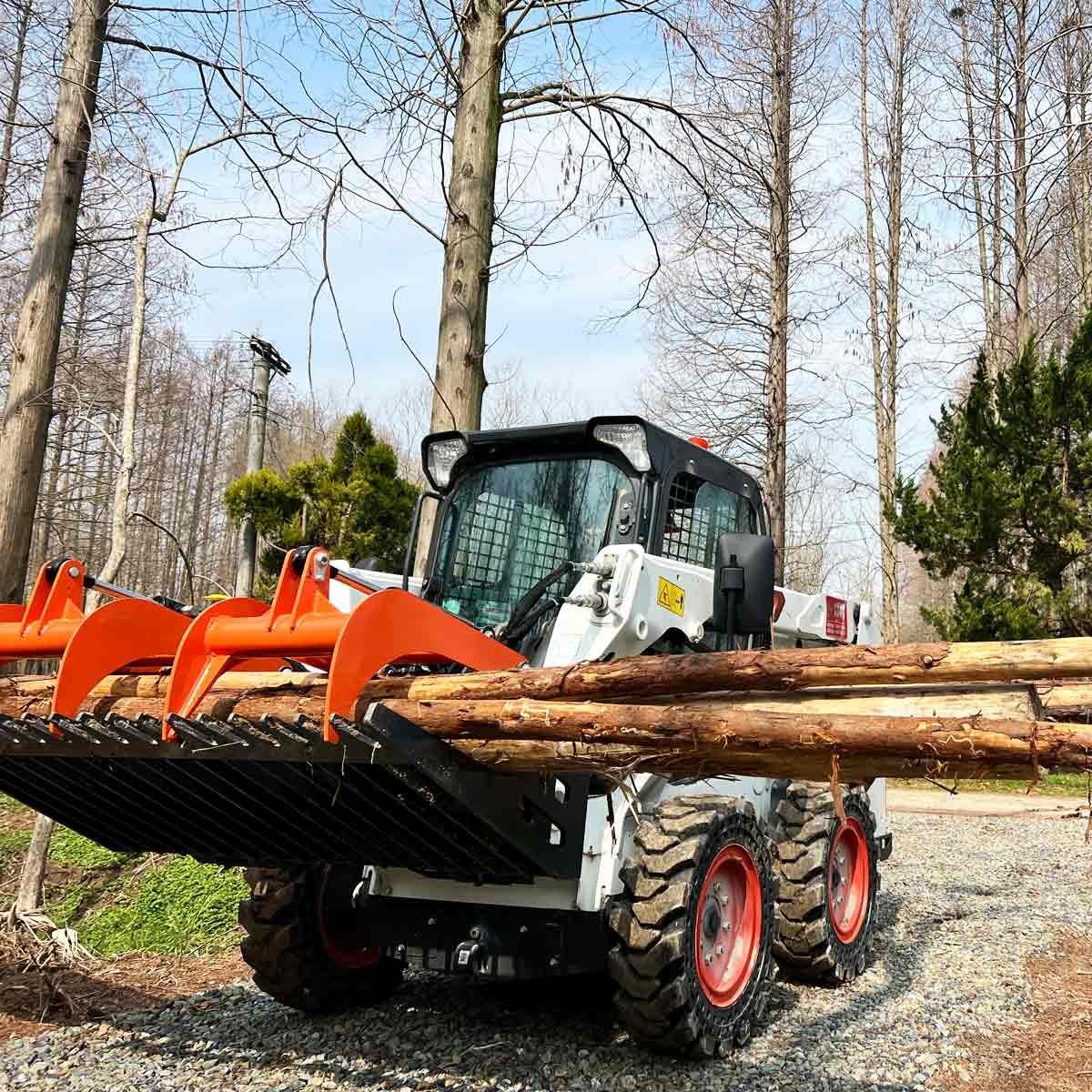84" Skeleton Grapple for Skid Steer, 34" Opening, Hydraulic