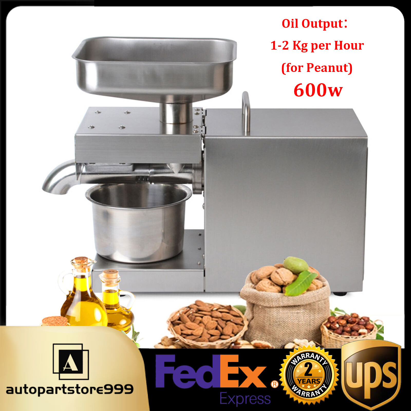 Commercial Automatic Oil Press Machine Oil ExpellerElectric Cold/Hot Oil Machine