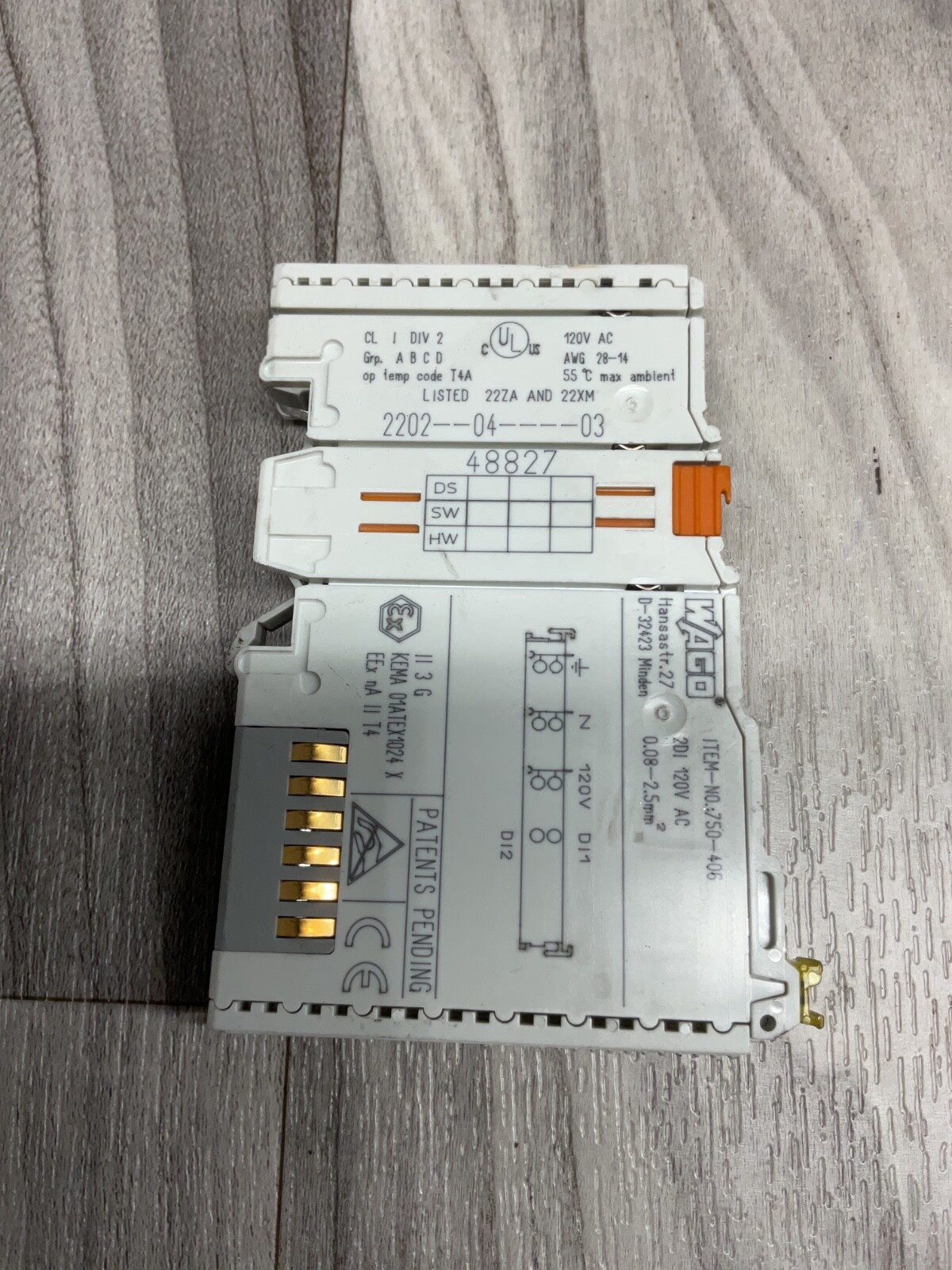 Wago 750-406 Digital Input Module 750406 #4014PT174