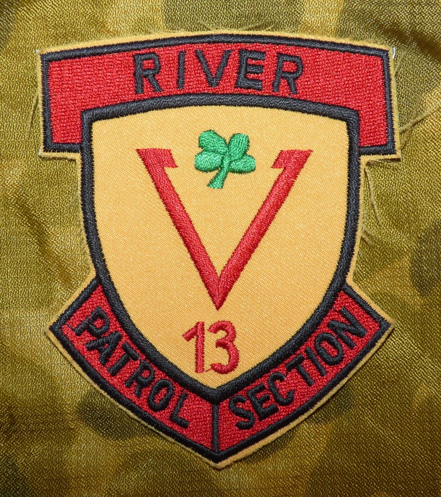 US Navy Vietnam River Patrol Section 13 Embroidered Patch - REPRO