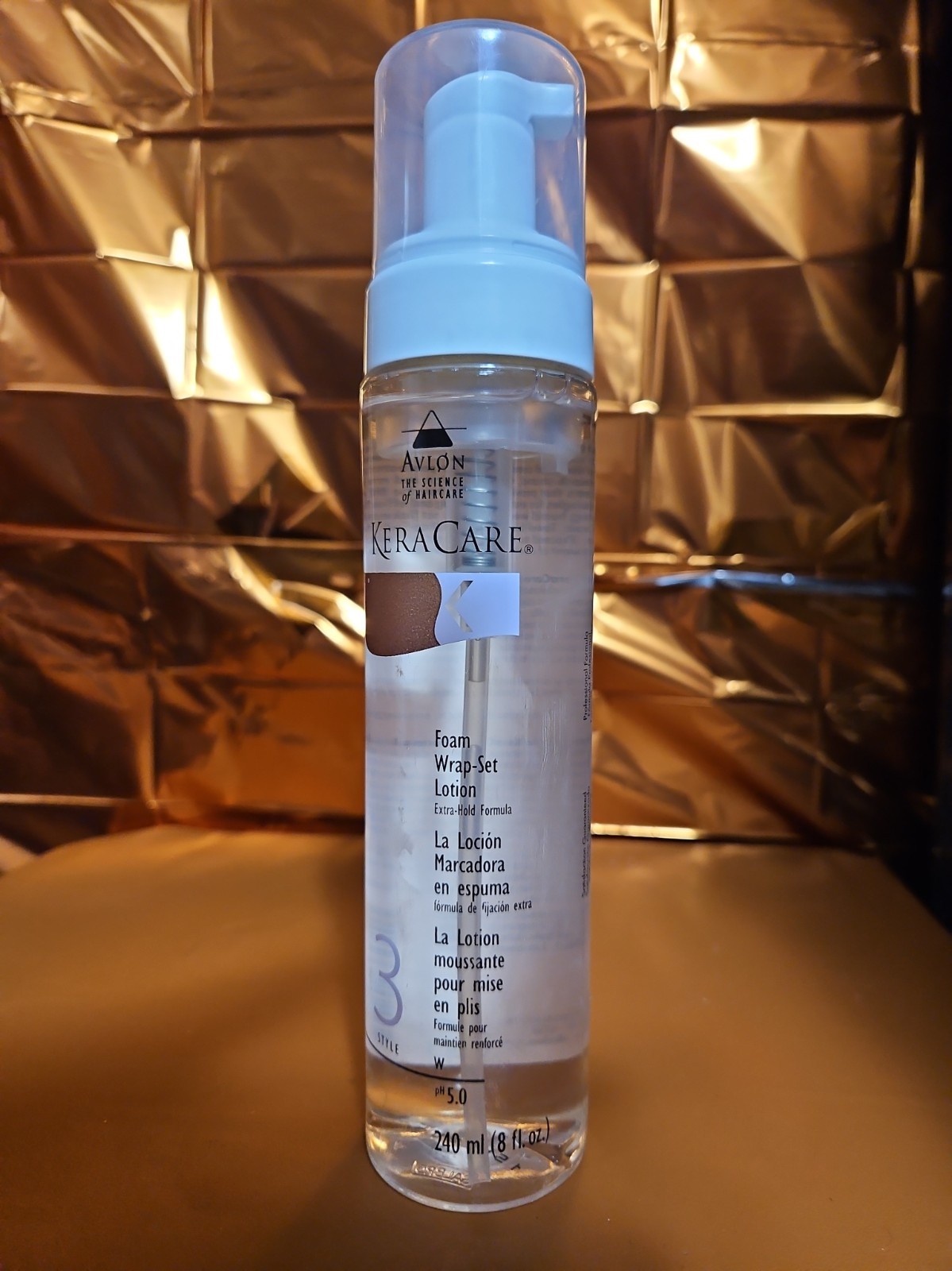 Avlon Keracare Foam Wrap-set Lotion 8.5oz Original Formula Descontinued