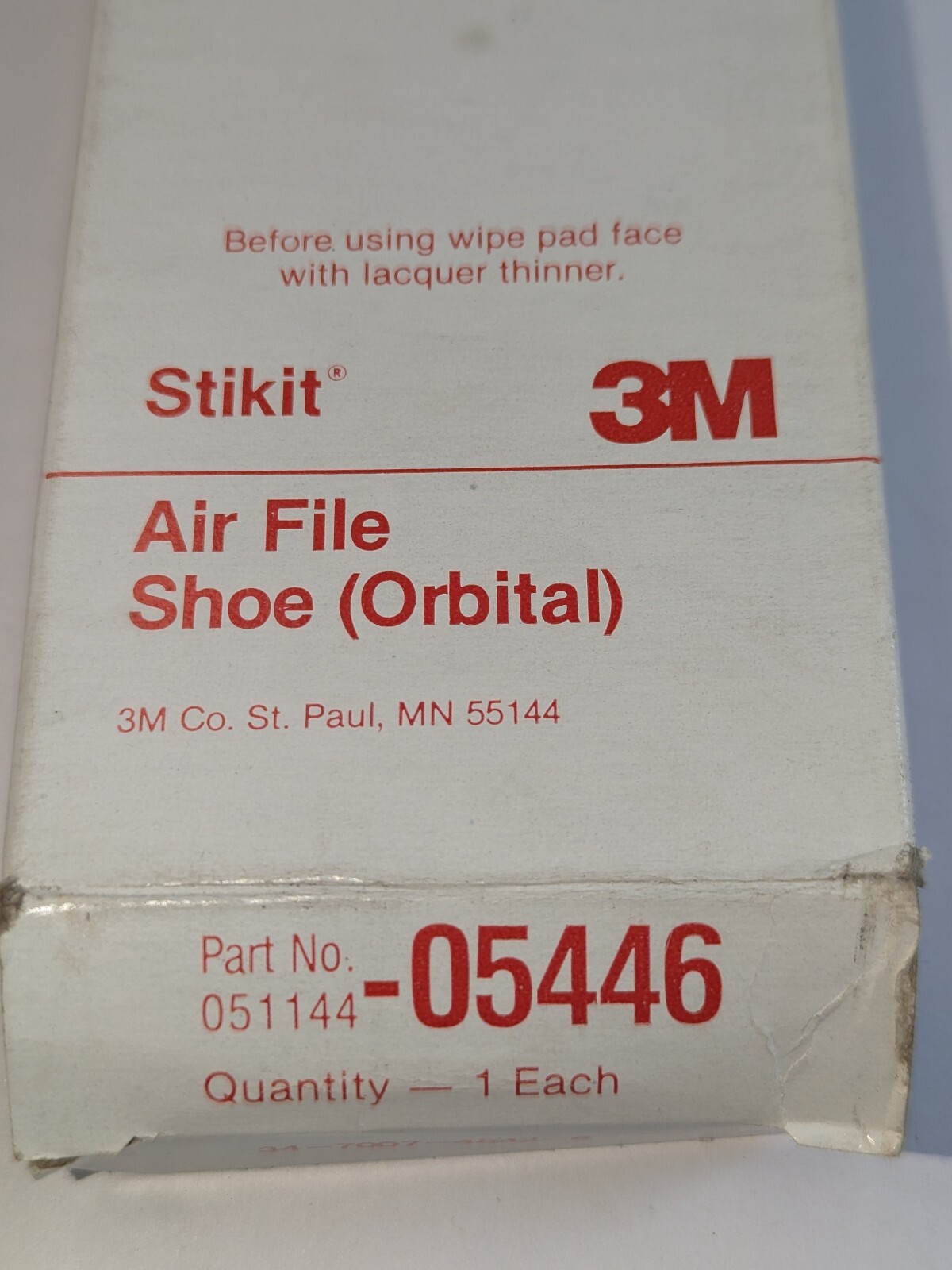3M Stikit Air File Shoe (orbital) Part No. 051144-05446