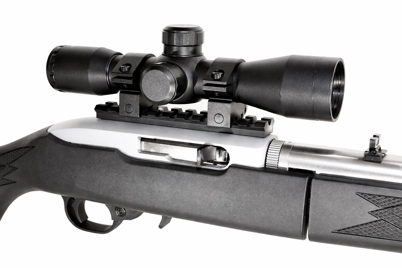Ruger 10/22 4x32 Scope w Picatinny Rail Mount Mil-Dot Optics Hunting Upgrade