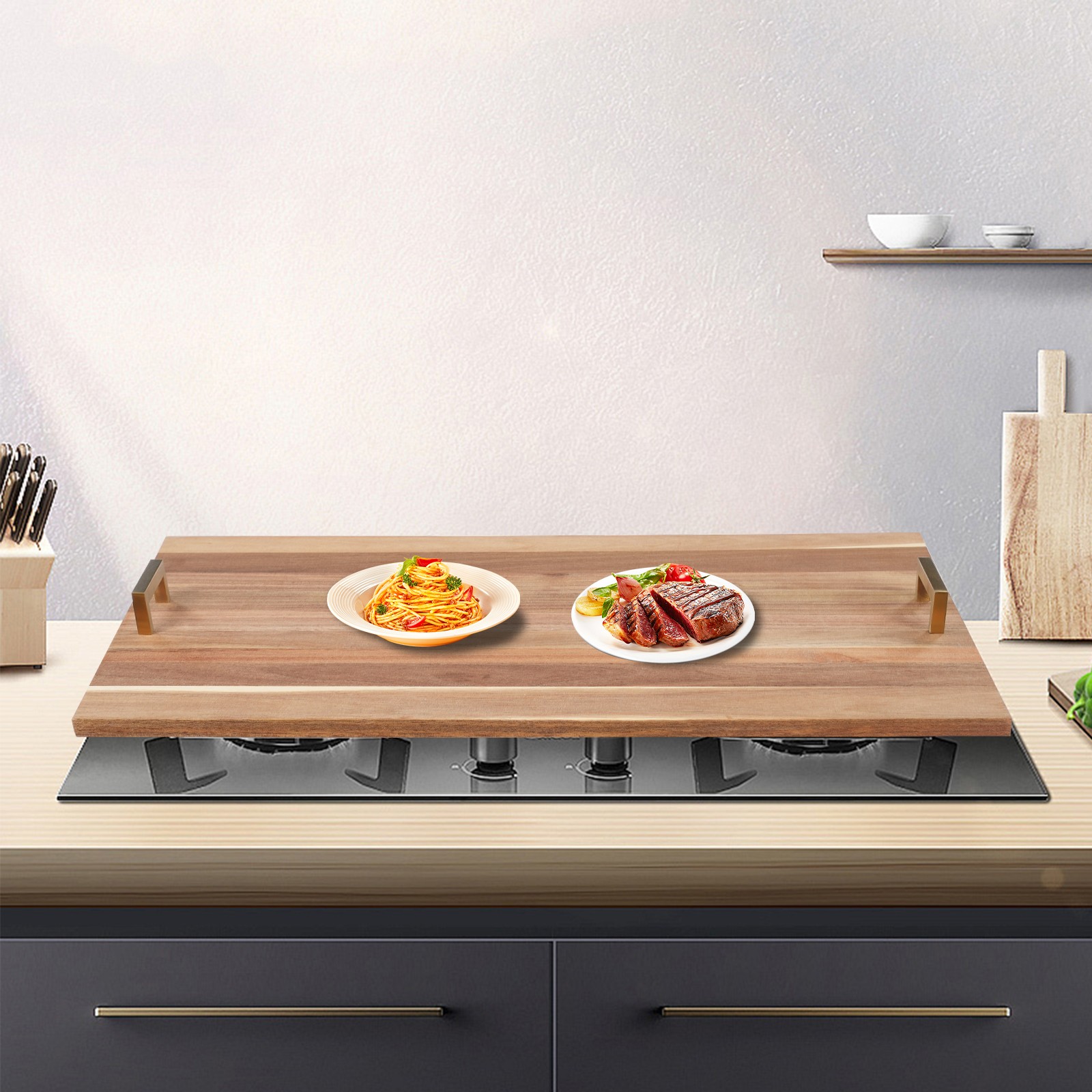 Stove Top Cover Multi-functional Stove Top Cover With Handles Stove Cover