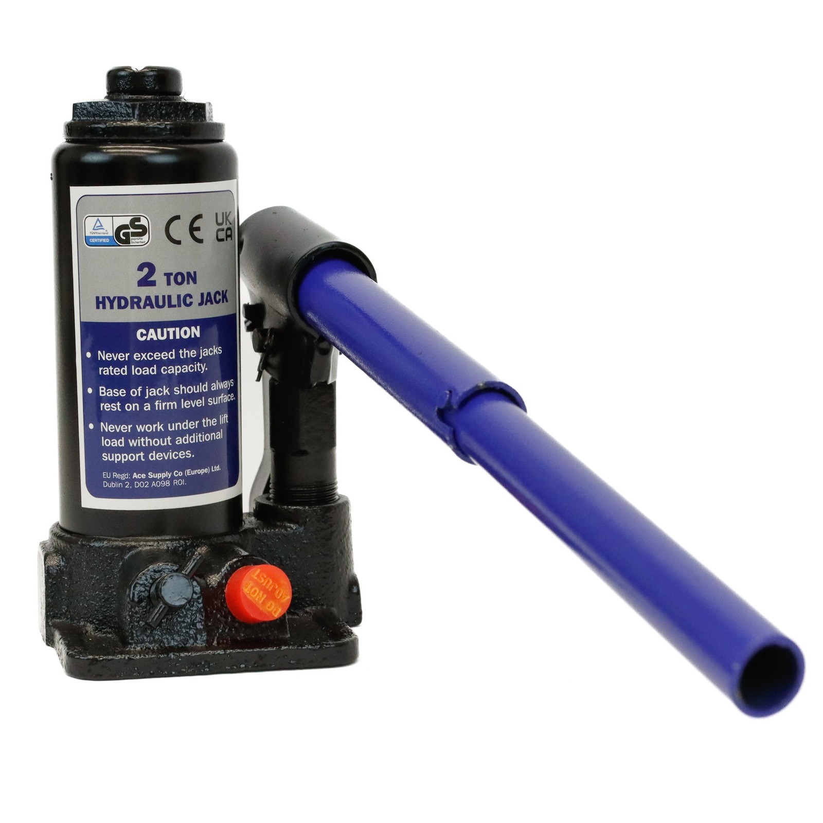 2 Tonne Hydraulic Bottle Jack Garage Maintenance 2 Ton Automotive Car Van