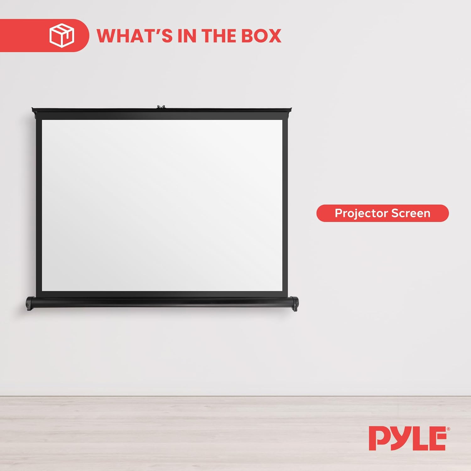 Portable Projector Screen - Mobile Projection Screen Stand, Lightweight Carry &