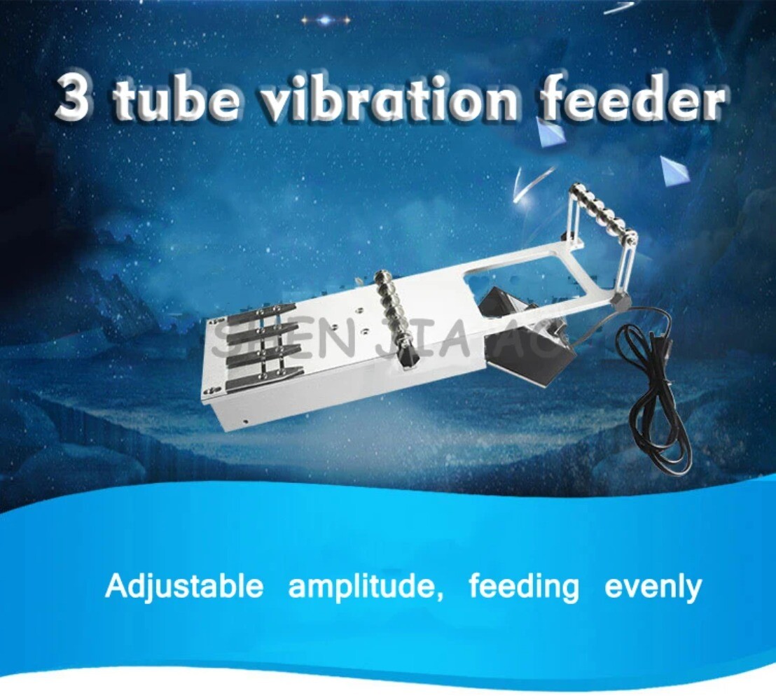 Three Tubes Vibration Feeder YV Patch Machine Vibrates Feeder Mounter Vibration