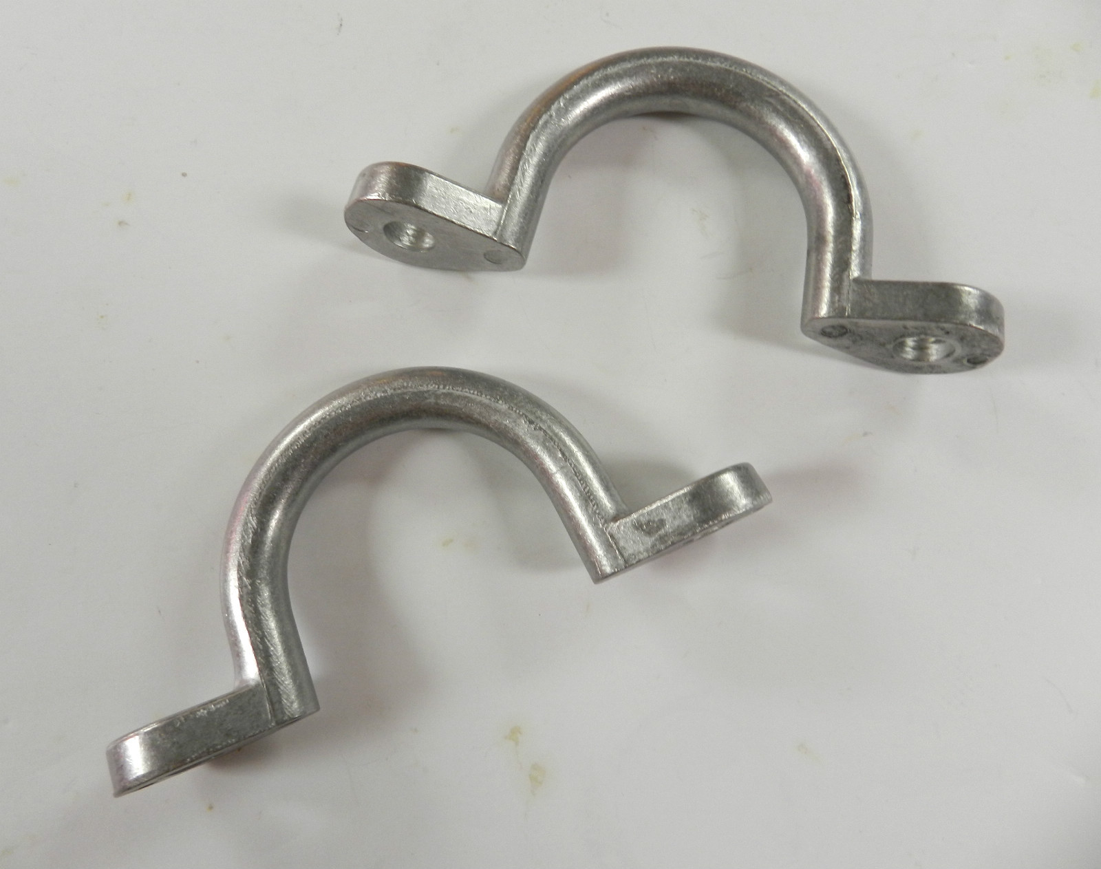 (2) Trailer Tie Loop 2" I.D. Aluminum Bolt-On Lashing Rope Tie Down Ring Horse