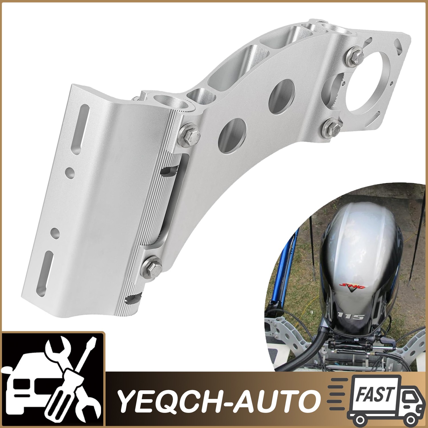 1810340 Talon Side Mounted Jack Plate Adapter Bracket for Port or Starboard