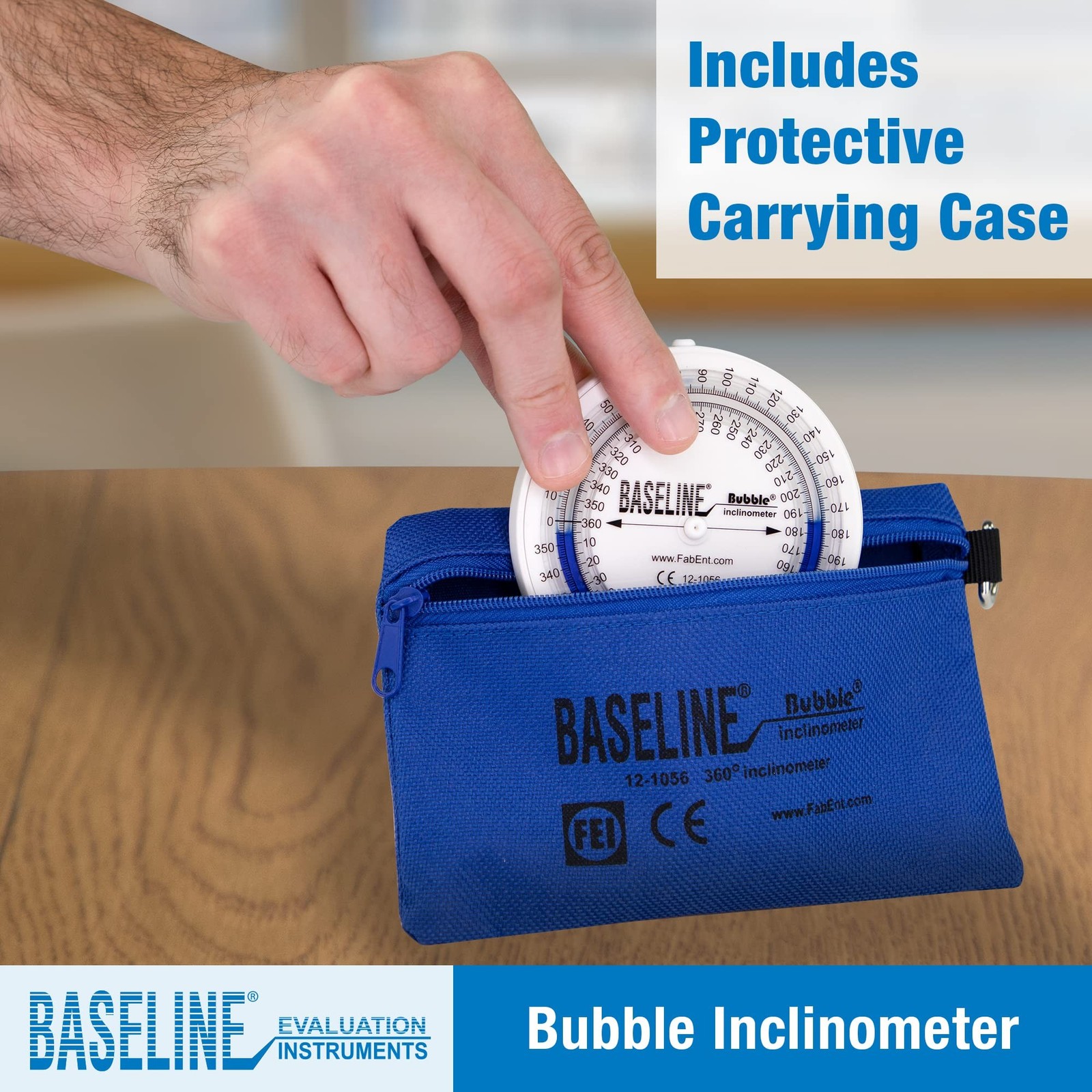 Baseline Bubble Inclinometer - Professional Easy To Read Range Of Motion Test...