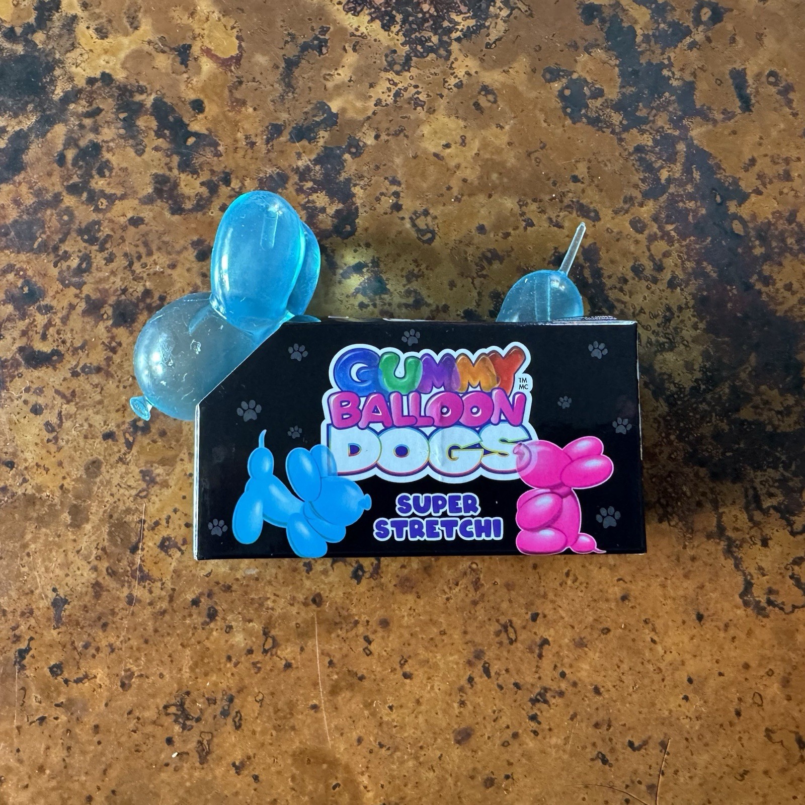 NEW Gummy Balloon Dogs Super Stretchy Squishy Toy Blue 2025 Tik Tok Viral