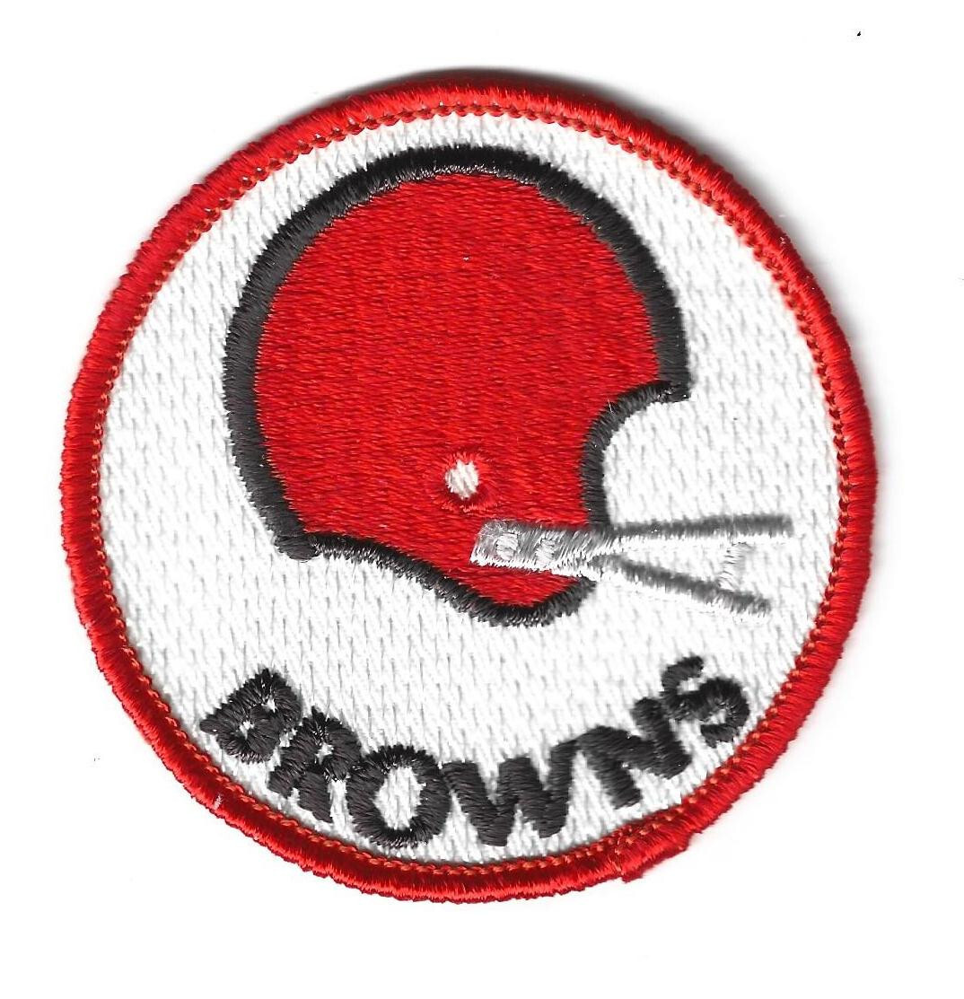 Vintage CLEVELAND BROWNS 3 inch round sew on patch