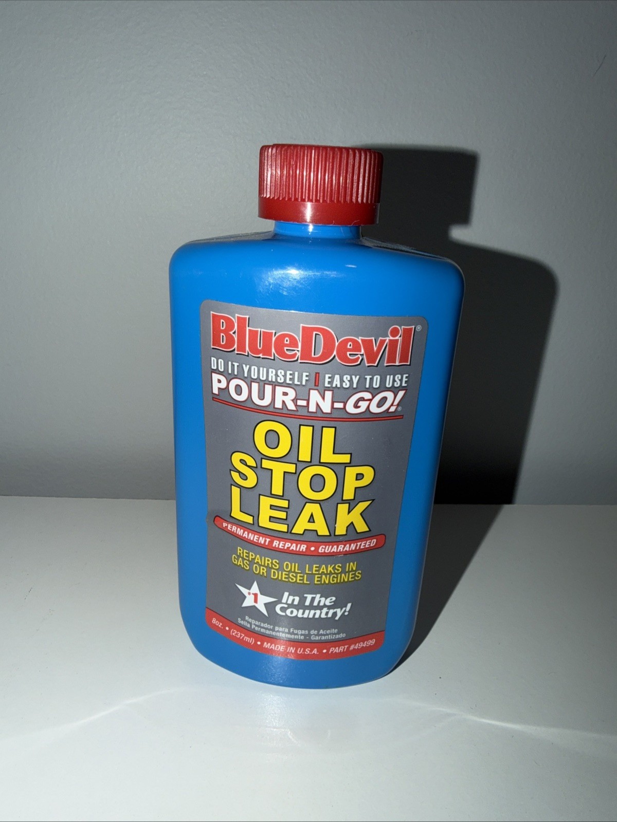 BlueDevil Pour-N-Go Oil Stop Leak #49499 8 oz.  Permanent Repair New