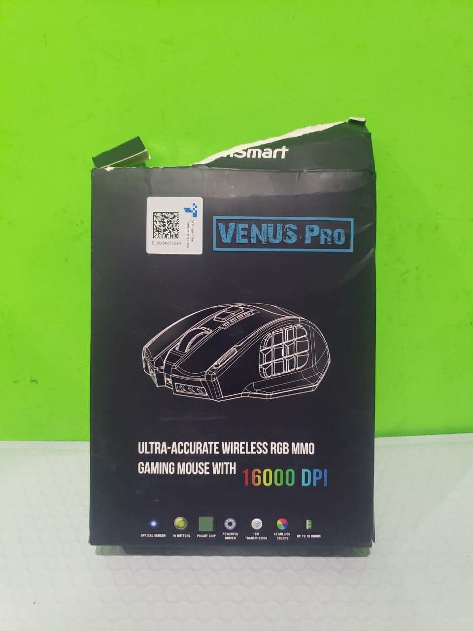 UtechSmart VENUS Pro RGB MMO Wireless Gaming Mouse, 16,000 DPI) Open Box