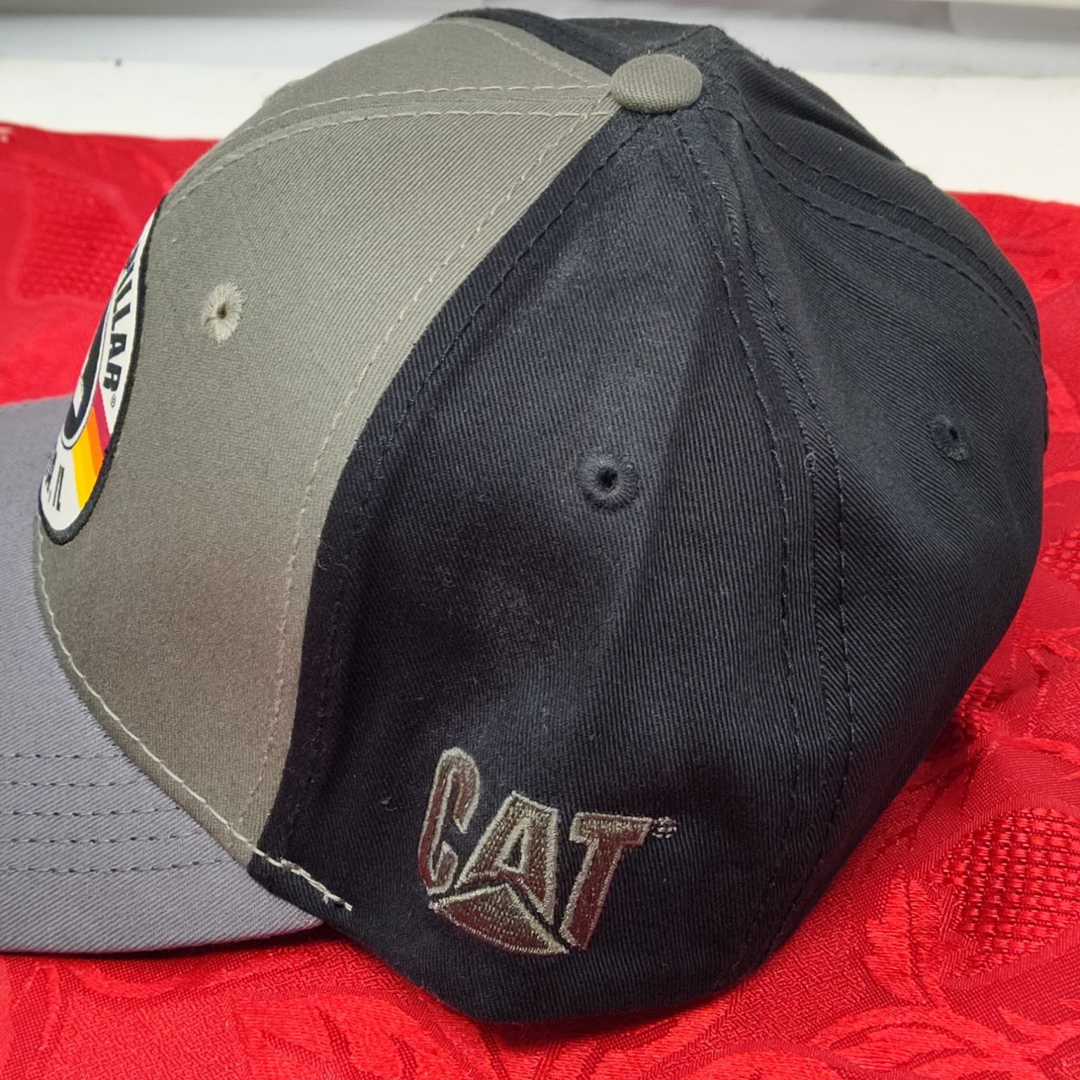 Caterpillar THROWBACK Peoria Cap Men's Adjustable Gray Black Snapback Hat