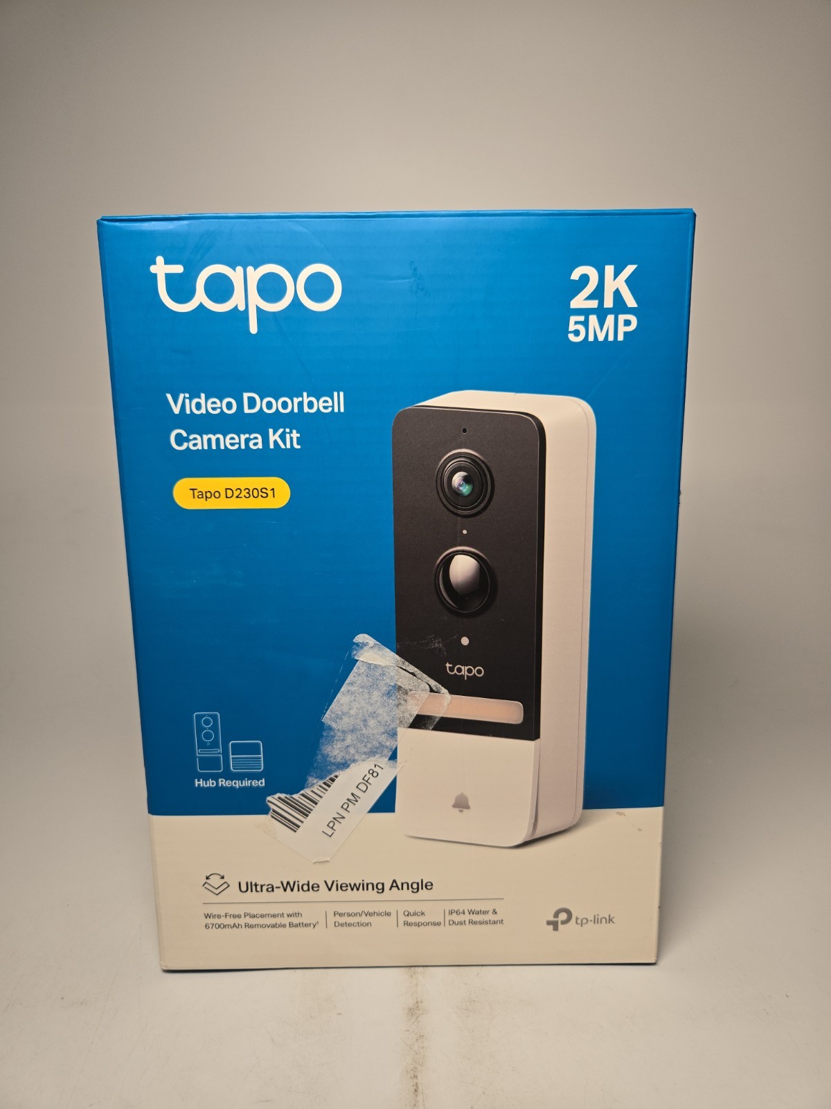Tapo Video Doorbell Camera Kit - Tapo D230S1, 2K 5MP