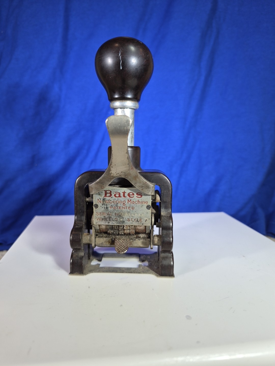 Vintage Bates Multiple Movement Numbering Machine 5 Wheel Style E Non working