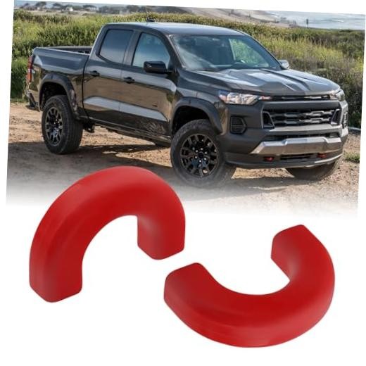 Tow Hooks Covers for Chevy Colorado Trailboss 2015-2026/GMC Canyon Round Red
