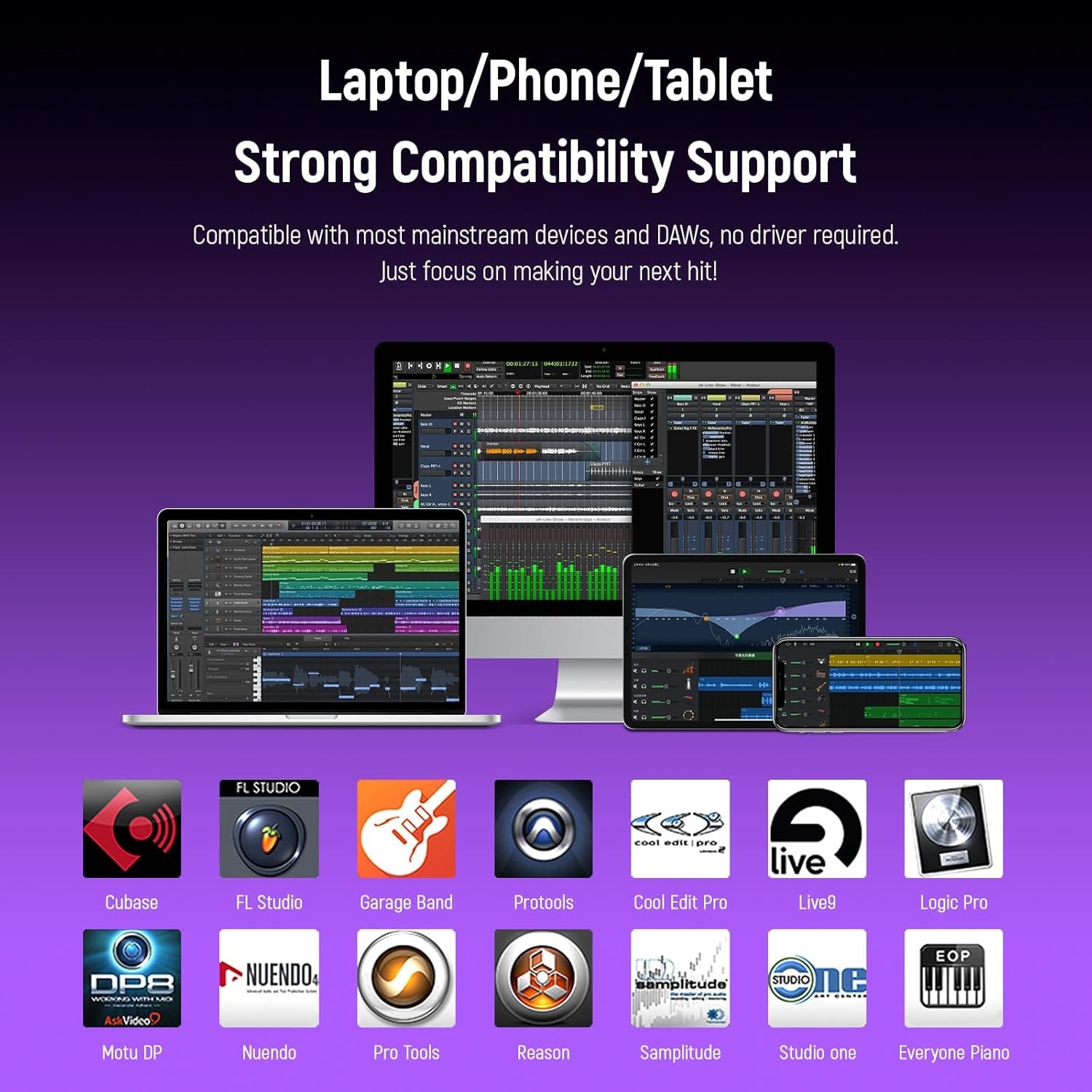 Synido MIDI Pad Controller, Rechargeable Beat Maker Machine with 16 RGB Beat Pad