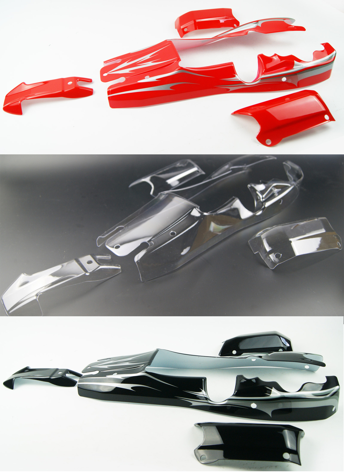 Red Clear Body for Baja 5b Buggy Truck Rovan Kingmotor Rofun 1/5
