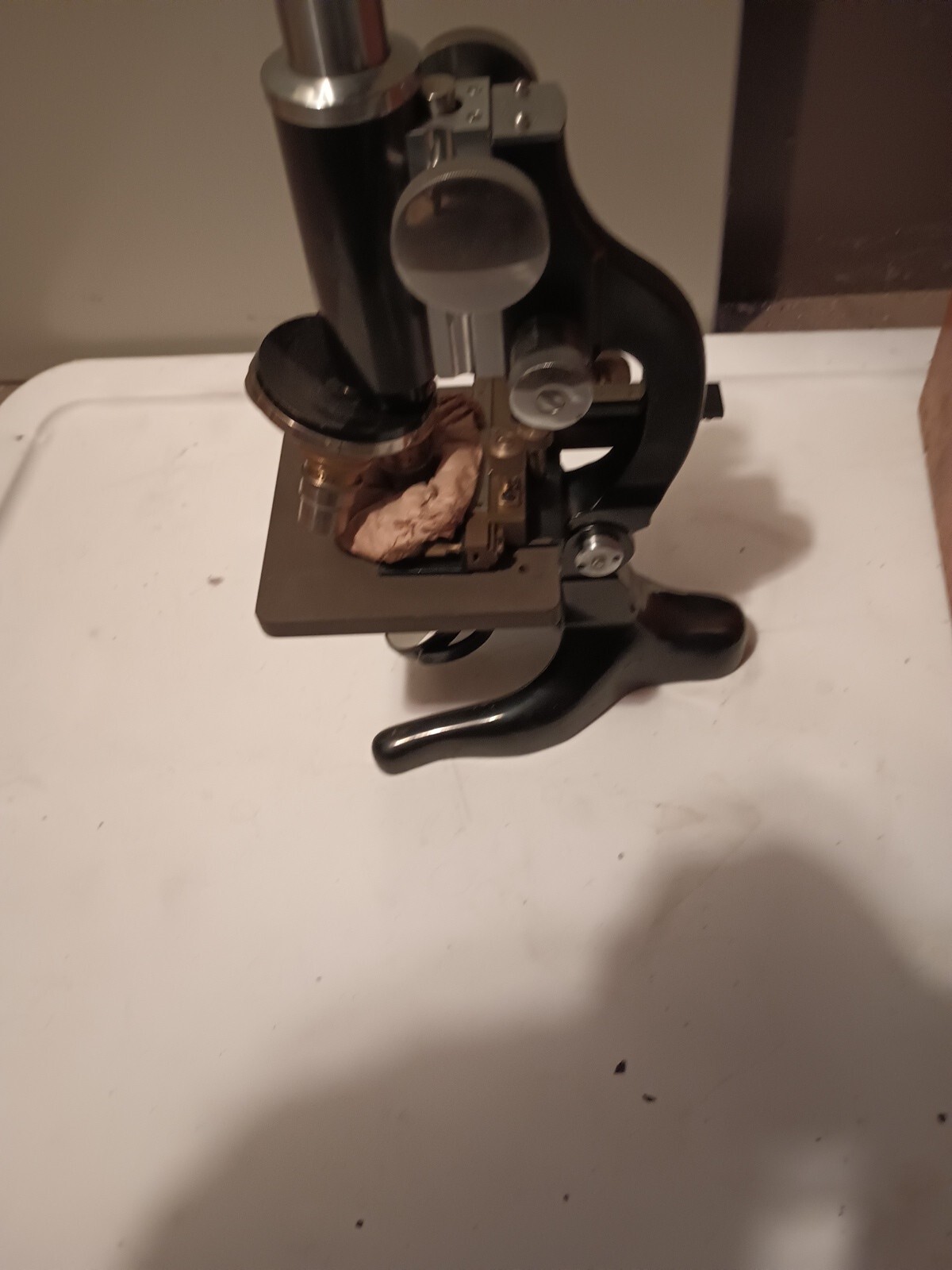Vintage laboratory microscope KOSMOS STUTTGARD Model 2106 Germany.