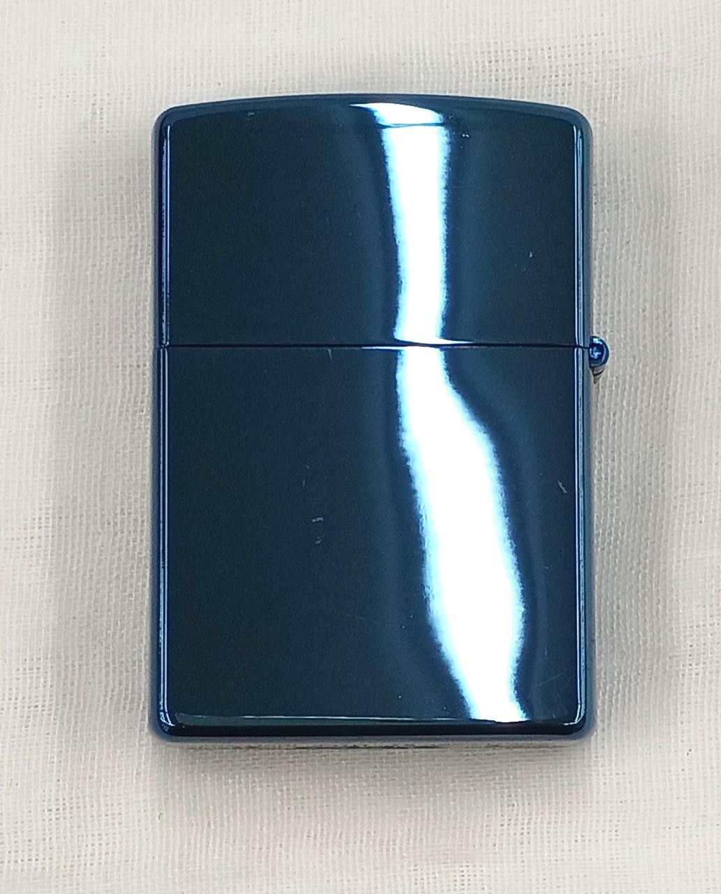 Zippo Peace 2007 Blue Titanium Lighter