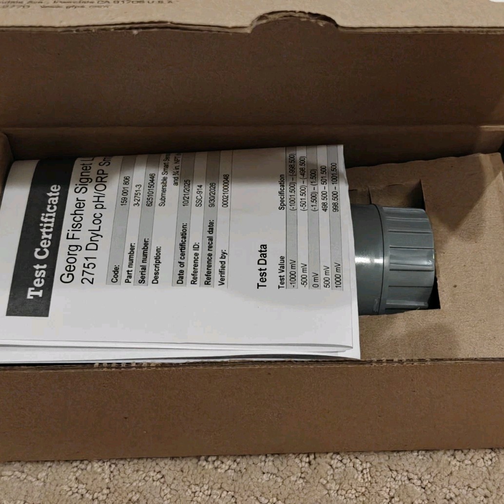 GF Signet 3-2751-3 DryLoc Submersible pH / ORP Smart Sensor