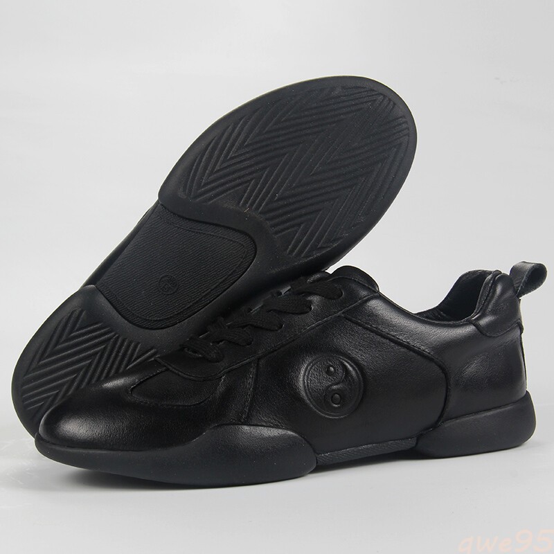 Genuine Leather Kung fu Tai Chi Shoes Martial Art Shoes sport Sneakers Cowhide