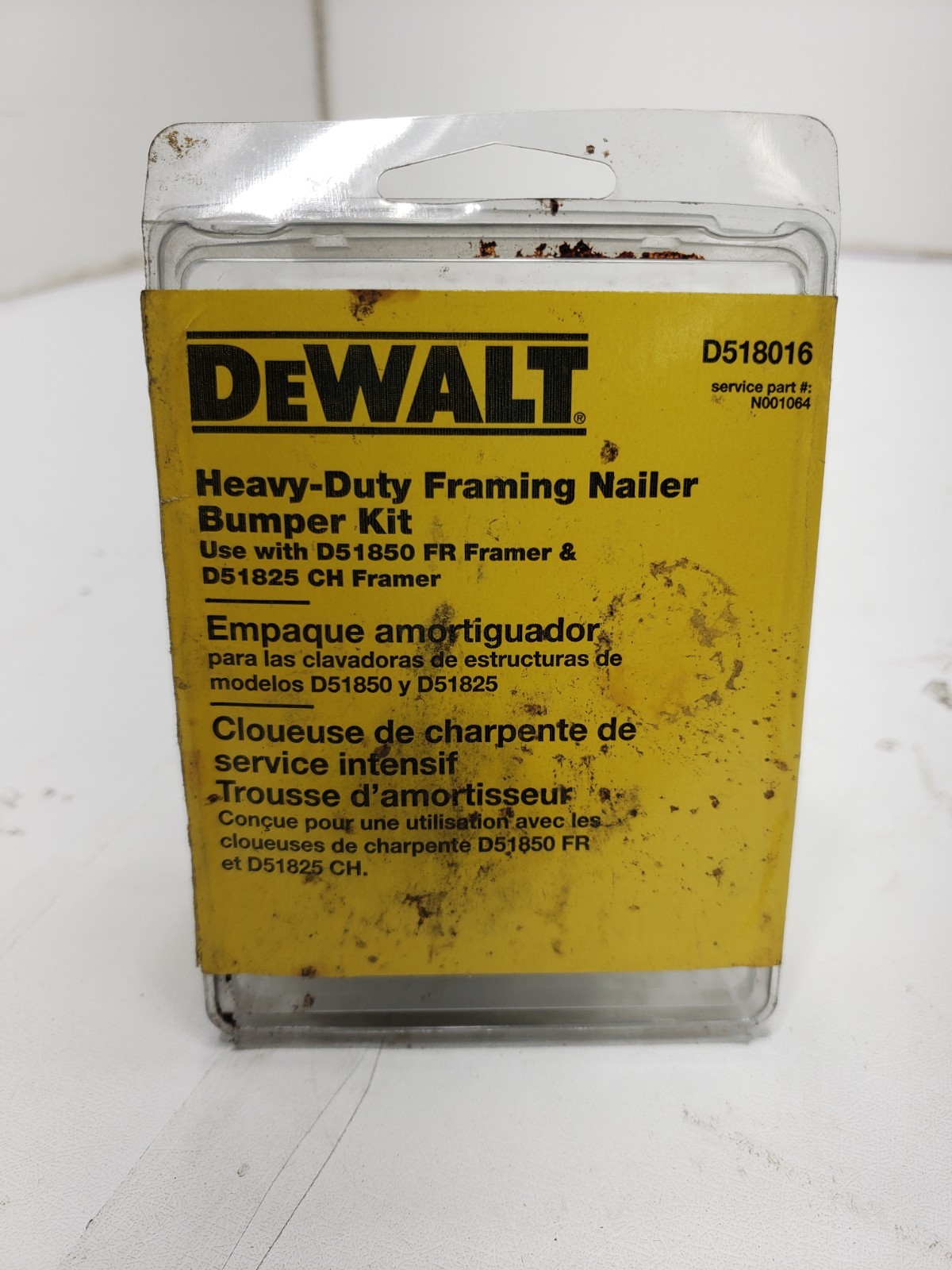DeWalt Heavy Duty Framing Nailer Bumper Kit Use With D51850 FR Framer New