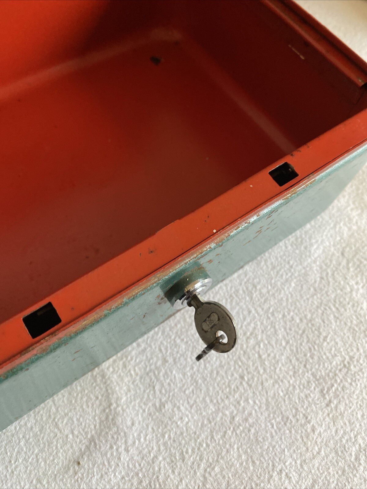 Vintage Strongbox With Key
