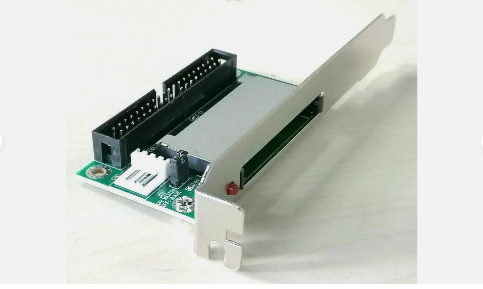 2x 40 PIN COMPACT FLASH CARD 3.5 IDE CONVERTER PCI BRACKET INSTALL (2 pack) NEW