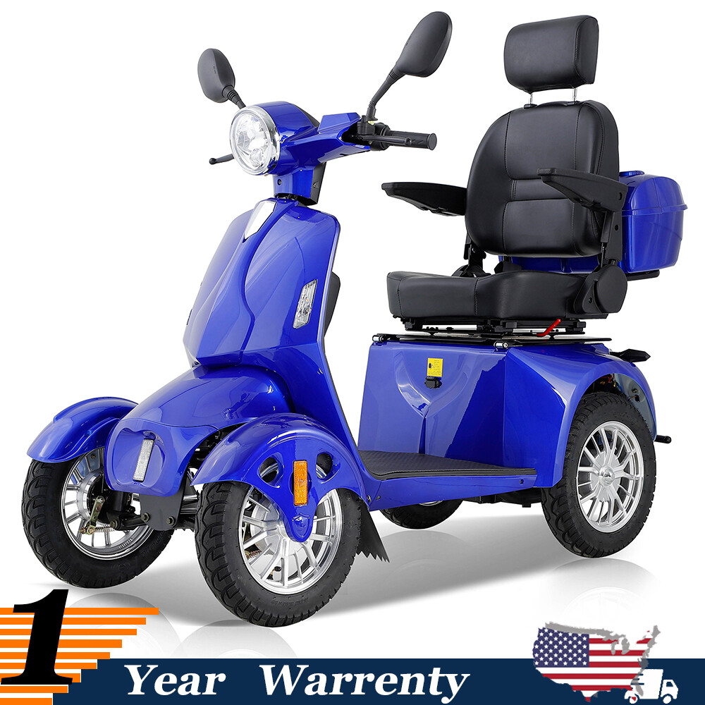 4-Wheel Electric Travel Mobility Scooter 800W Motor 60V 20A Battery Elder Senior