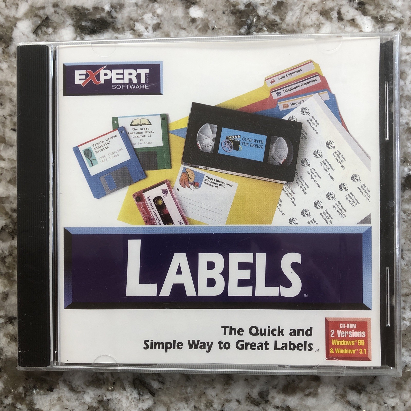 Memorex Expert Labels CD/DVD Software New Sealed - Create Professional Labels PC