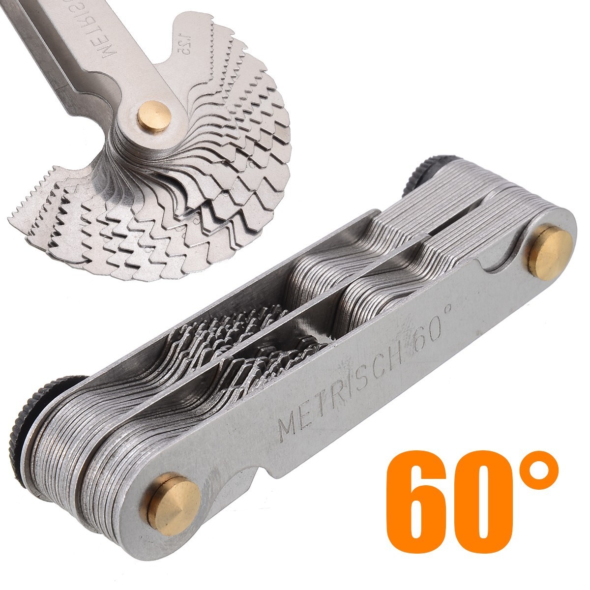 Thread pitch cutting gauge tool set 55 and 60?? inch and metric