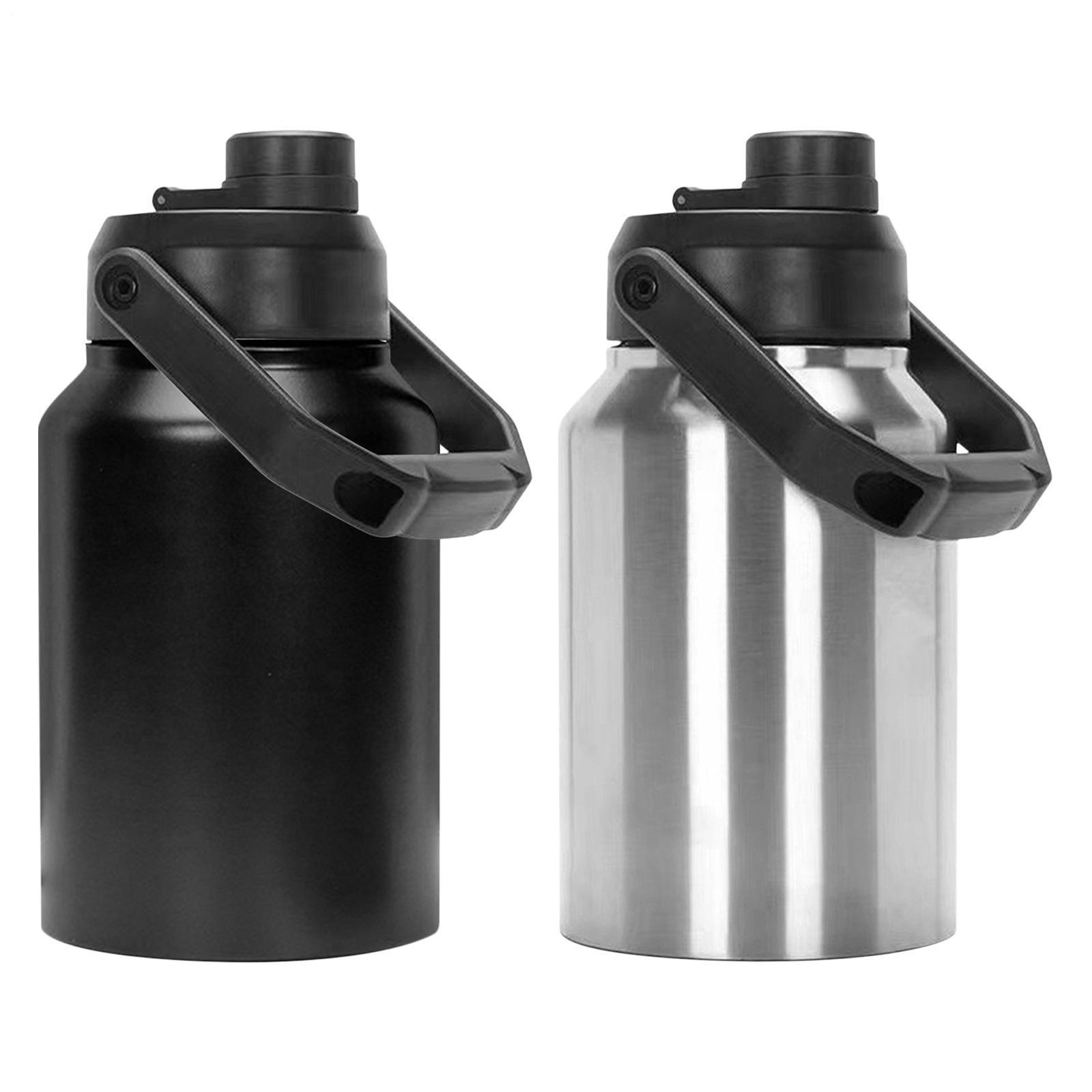 64/128 OZ Gallon Water Jug Insulated Stainless Steel Water Vacuum Ice Bottle