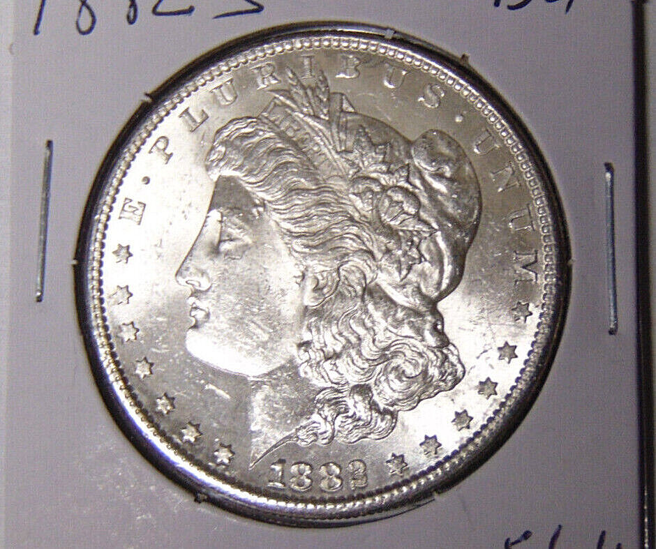 BU 1882-S Morgan Silver Dollar Uncirculated San Francisco Mint (9222)