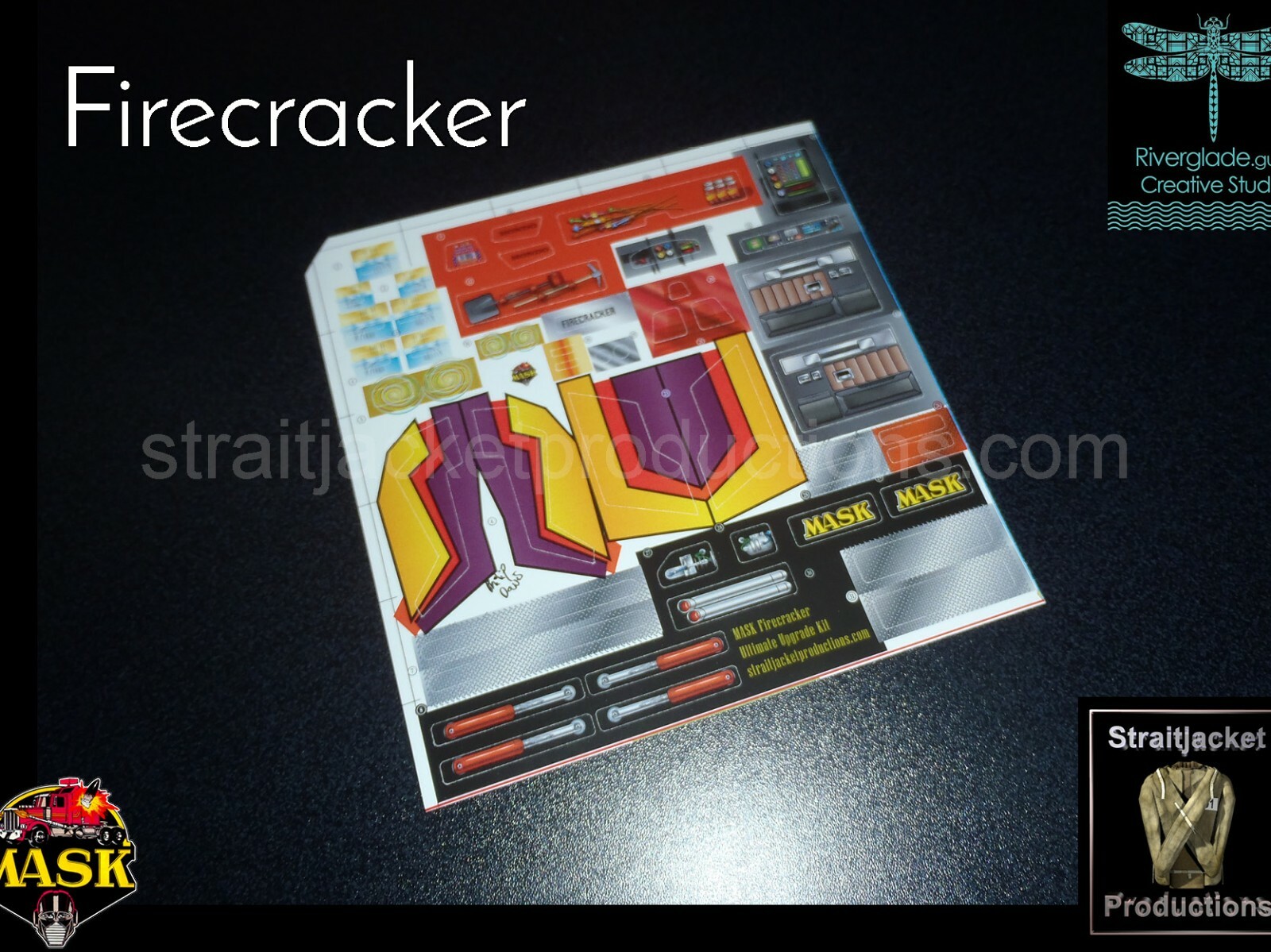 MASK M.A.S.K. Firecracker Ultimate Upgrade Custom Sticker Label Decal Kit