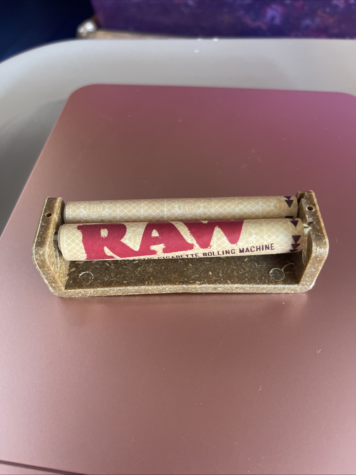 RAW Hemp Plastic Cigarette Rolling Machine 79mm Natural Eco Roller