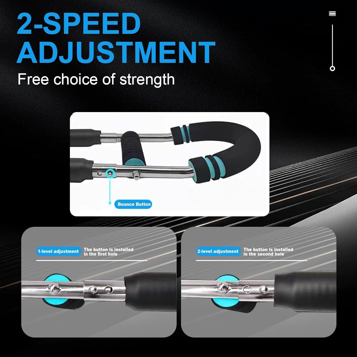 Adjustable Arm Exerciser Bar for Triceps, Forearms, and Chest 120150lbs