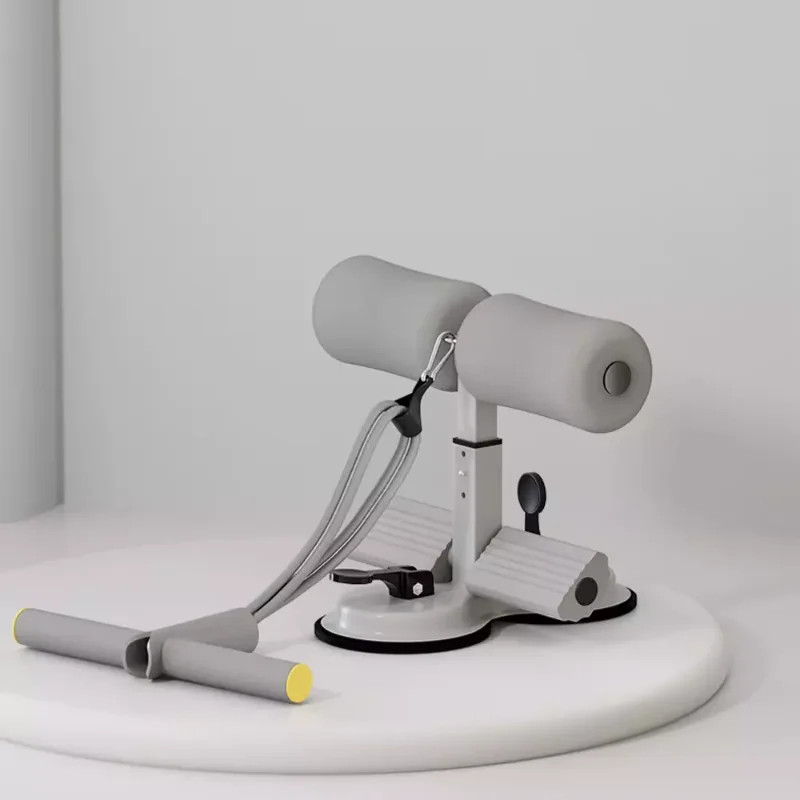 Gray Ab Training Auxiliary Device, Ab Trainer Auxiliary Machine with Bands, Mult