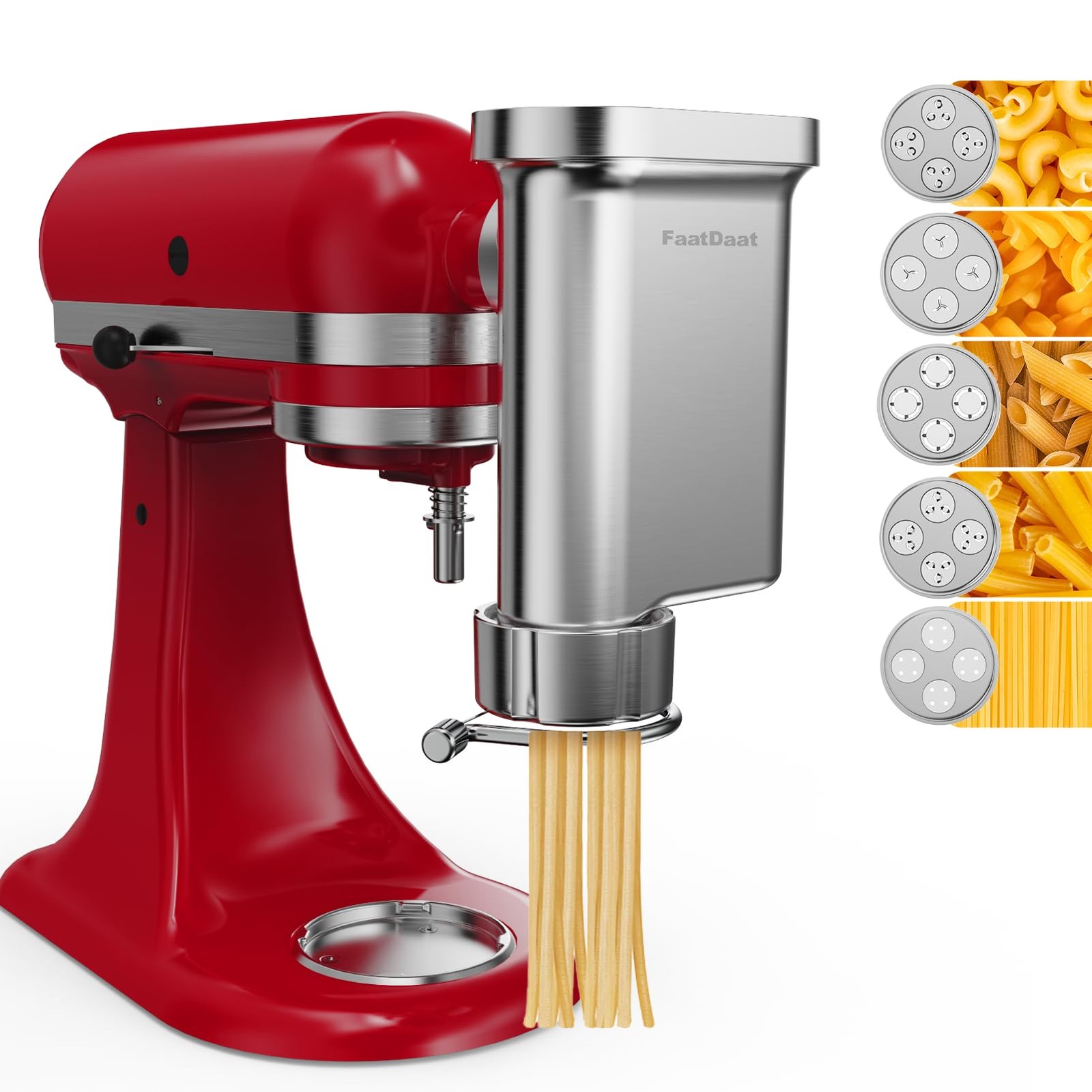 Gourmet Pasta Press Attachment for KitchenAid Stand Mixer – Premium Metal Pas...